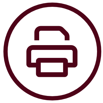 Print, scan, fax quick link icon