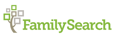 FamilySearch online resource logo of a green and grey tree