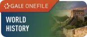 World History (Gale OneFile) online resource logo