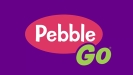PebbleGo purple, pink, and green online resource logo