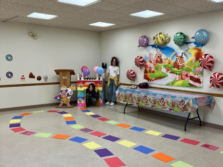 Life Sized Candy Land view of the board