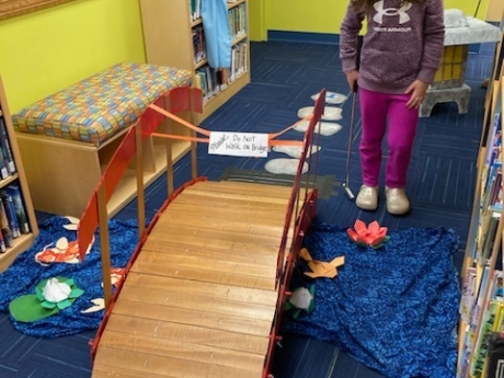 Mini Golf 2024 - suspension bridge hole