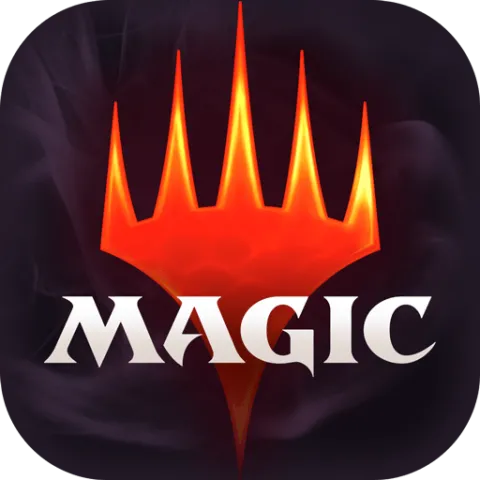 Magic: The Gathering icon showcasing a red motif, designed with vibrant colors on a dark backdrop.