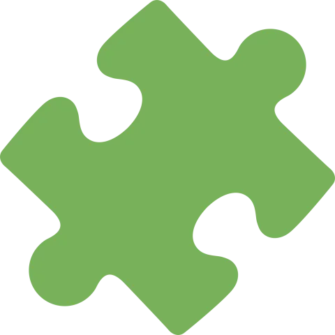 Picture of a green puzzle piece.