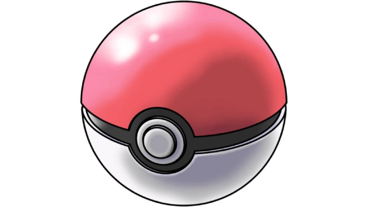 A red and white Poke ball.
