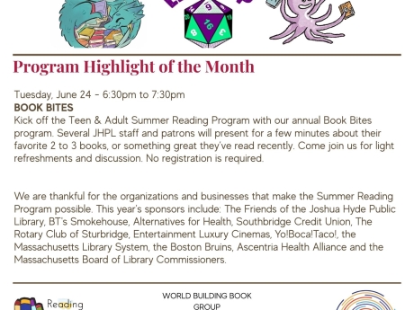 Front page of Summer Reading Newsletter 2025