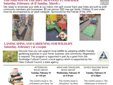 Front page of February Newsletter